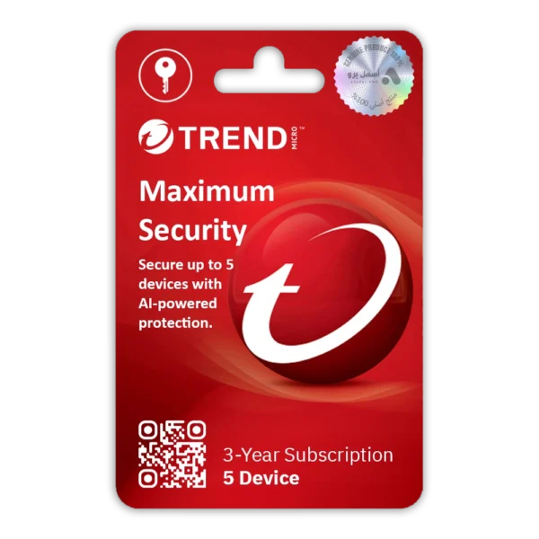 Trend Micro Maximum Security - 3 Years for 5 Devices - Image 1